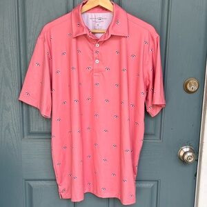 Bald Head Blues Beach Umbrella Performance Golf Polo